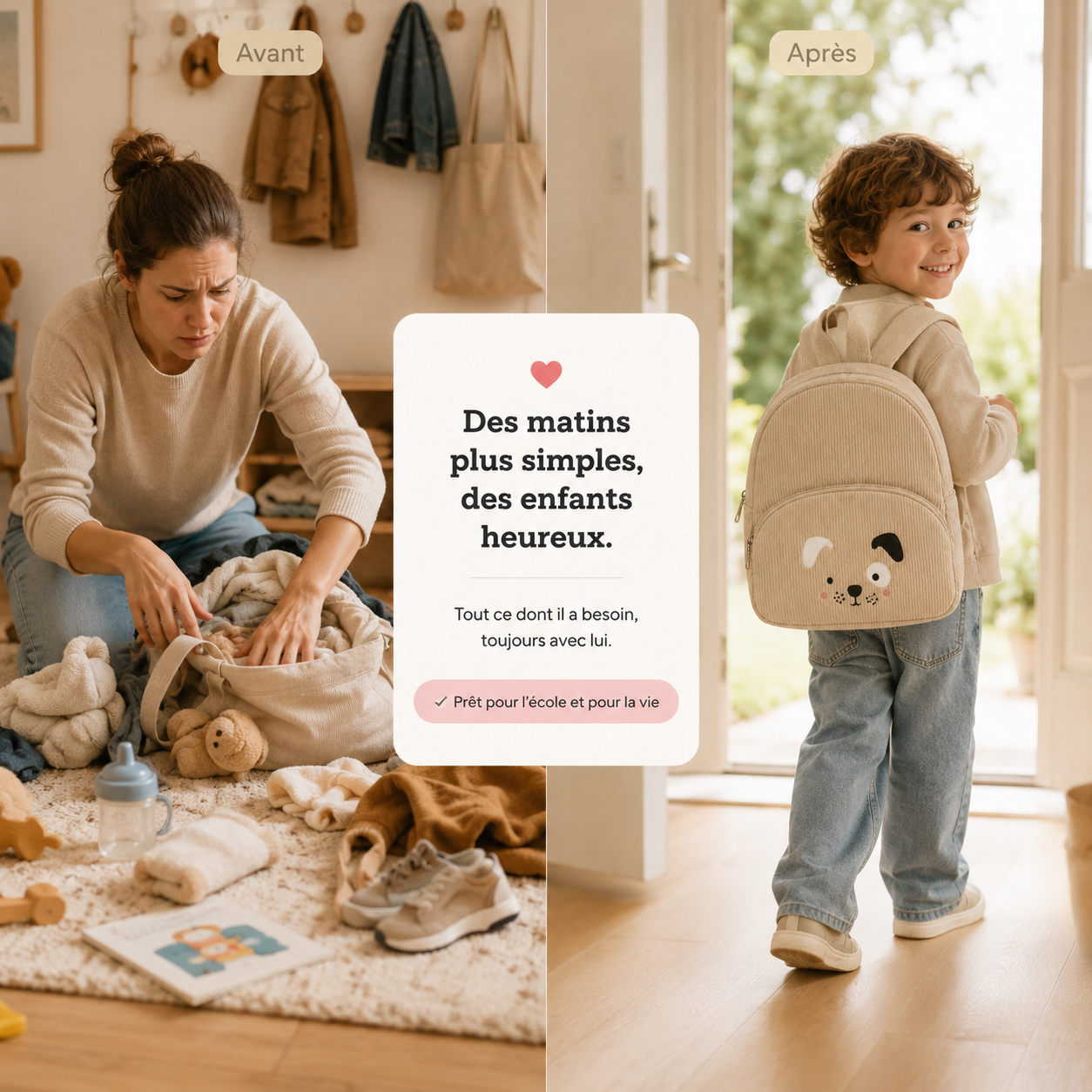 Le Compagnon Petit Chien Beige