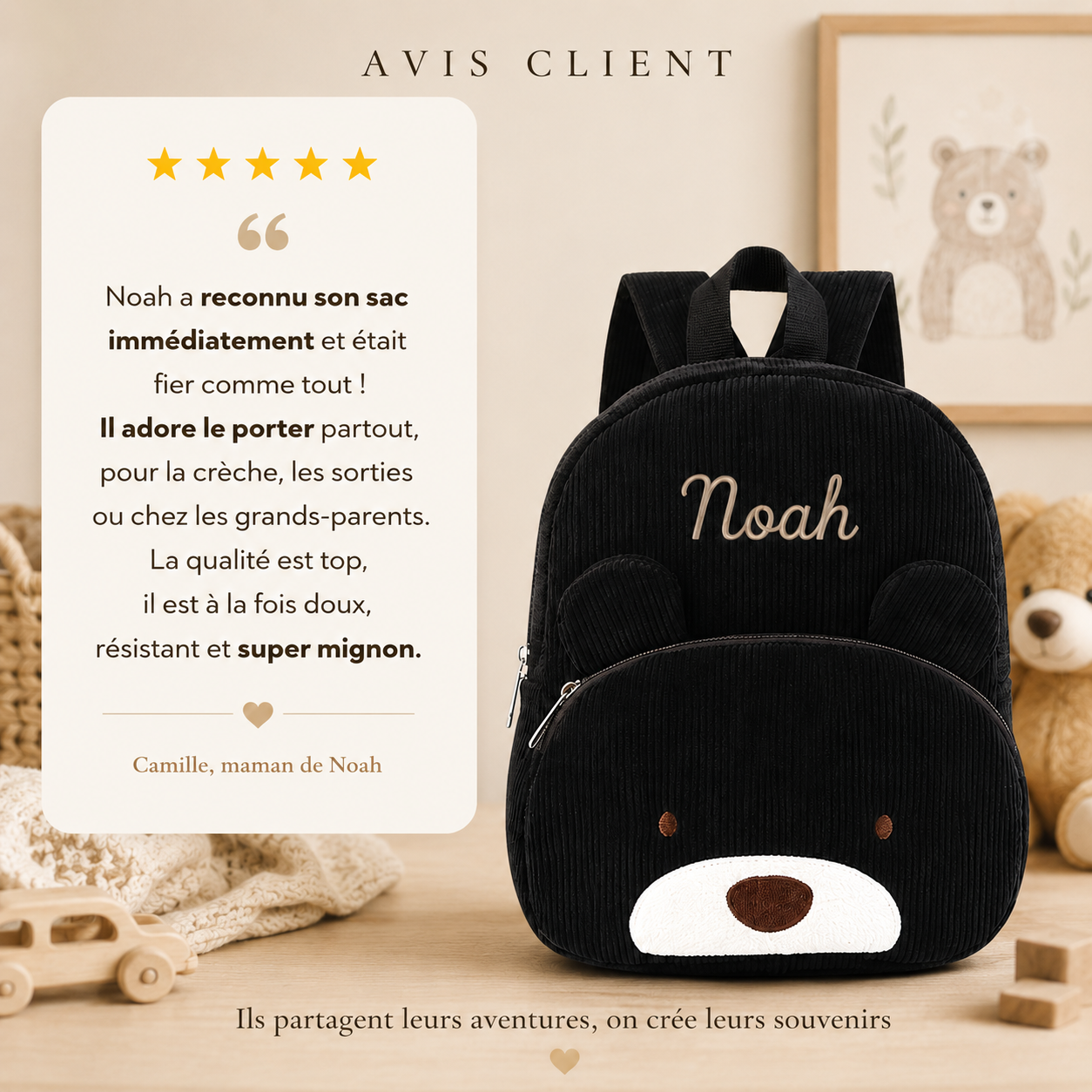 Le Compagnon Ours Noir