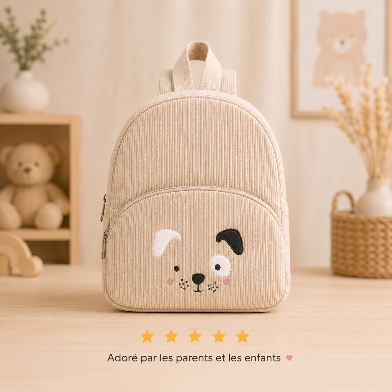 Le Compagnon Petit Chien Beige