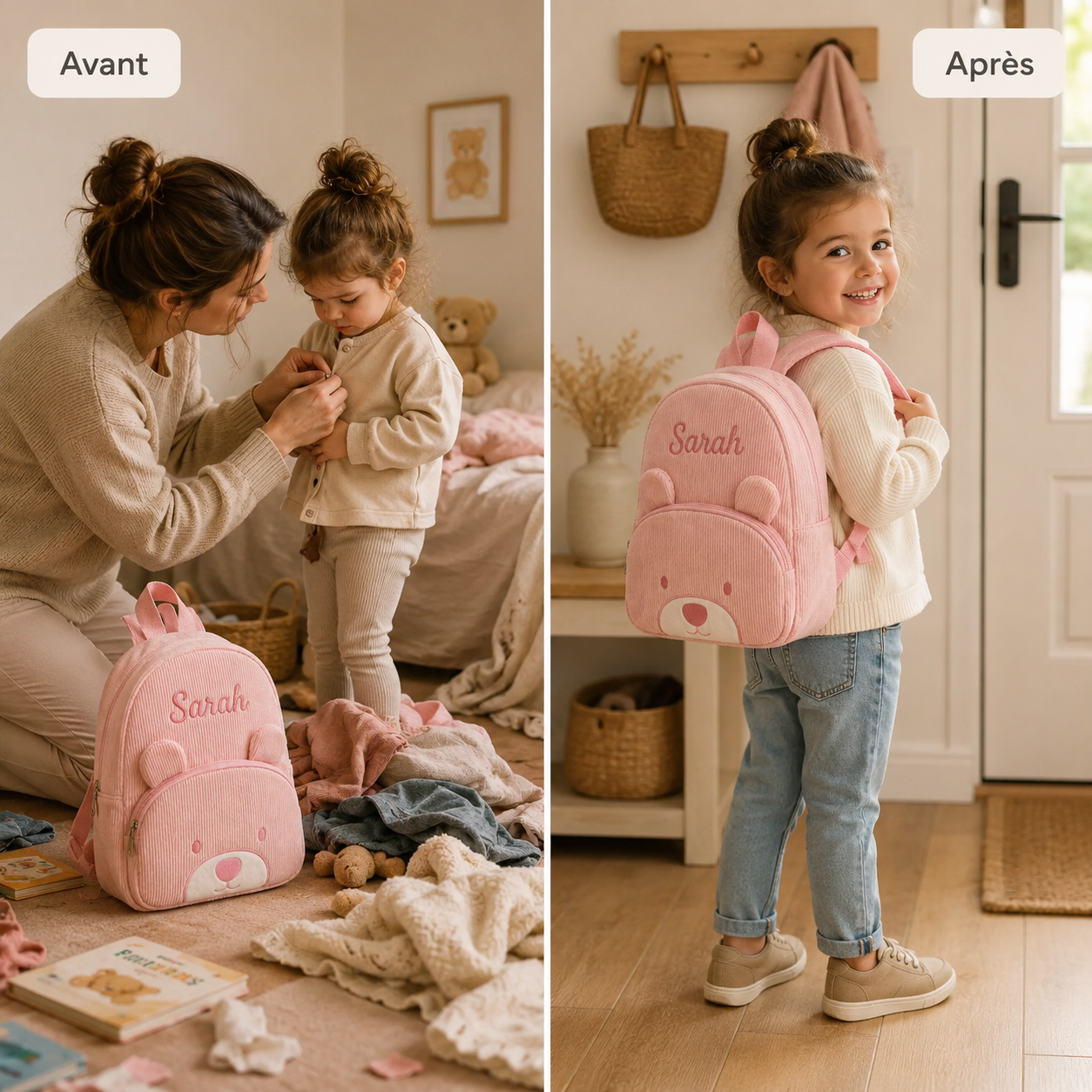 Le Compagnon Ours Rose