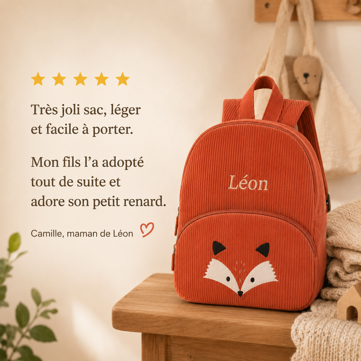 Le Compagnon Renard Orange