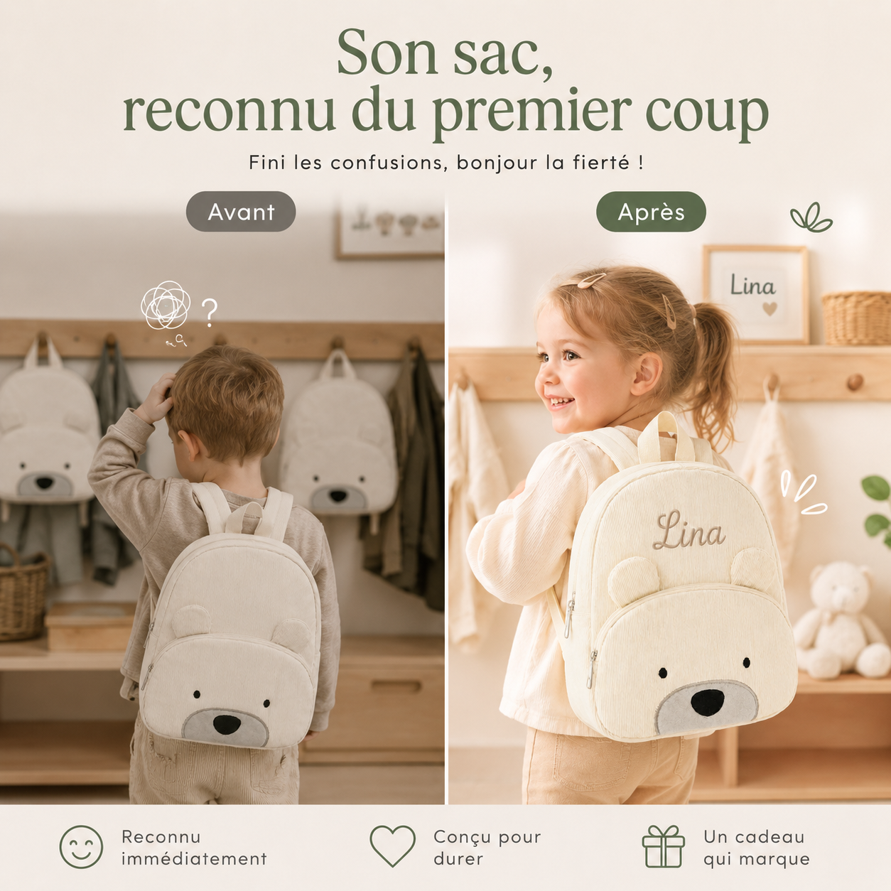 Le Compagnon Ours Ivoire