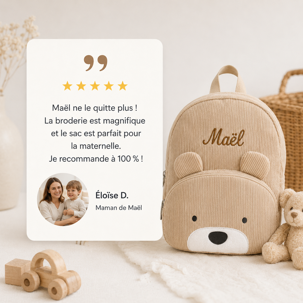 Le Compagnon Ours Beige