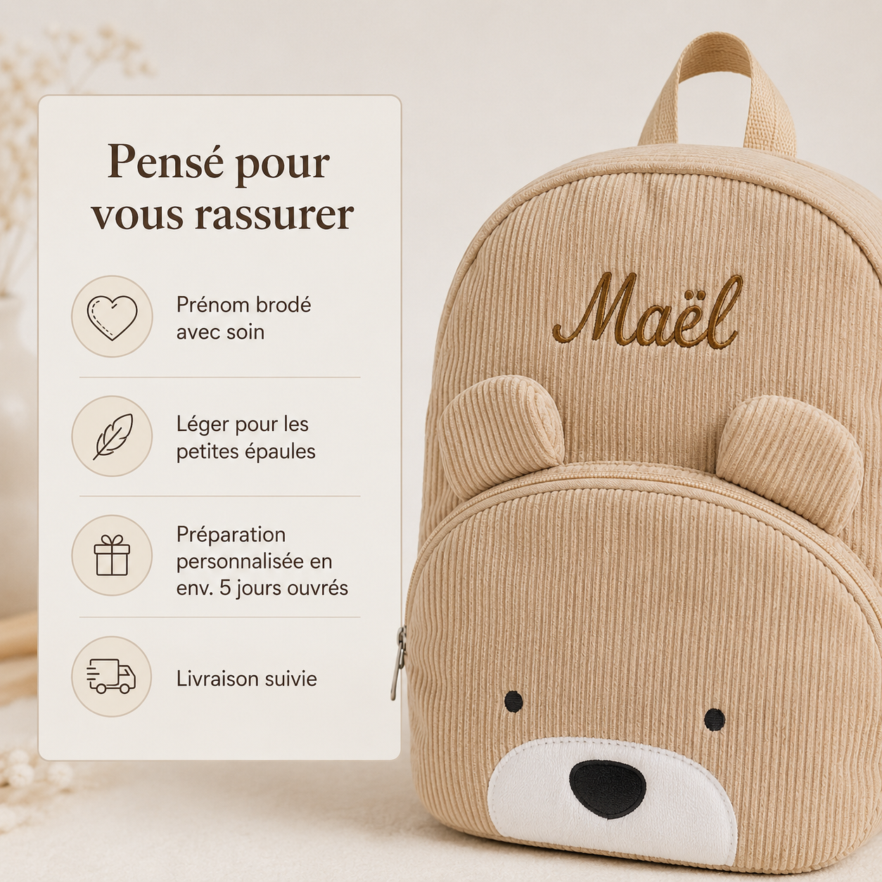 Le Compagnon Ours Beige